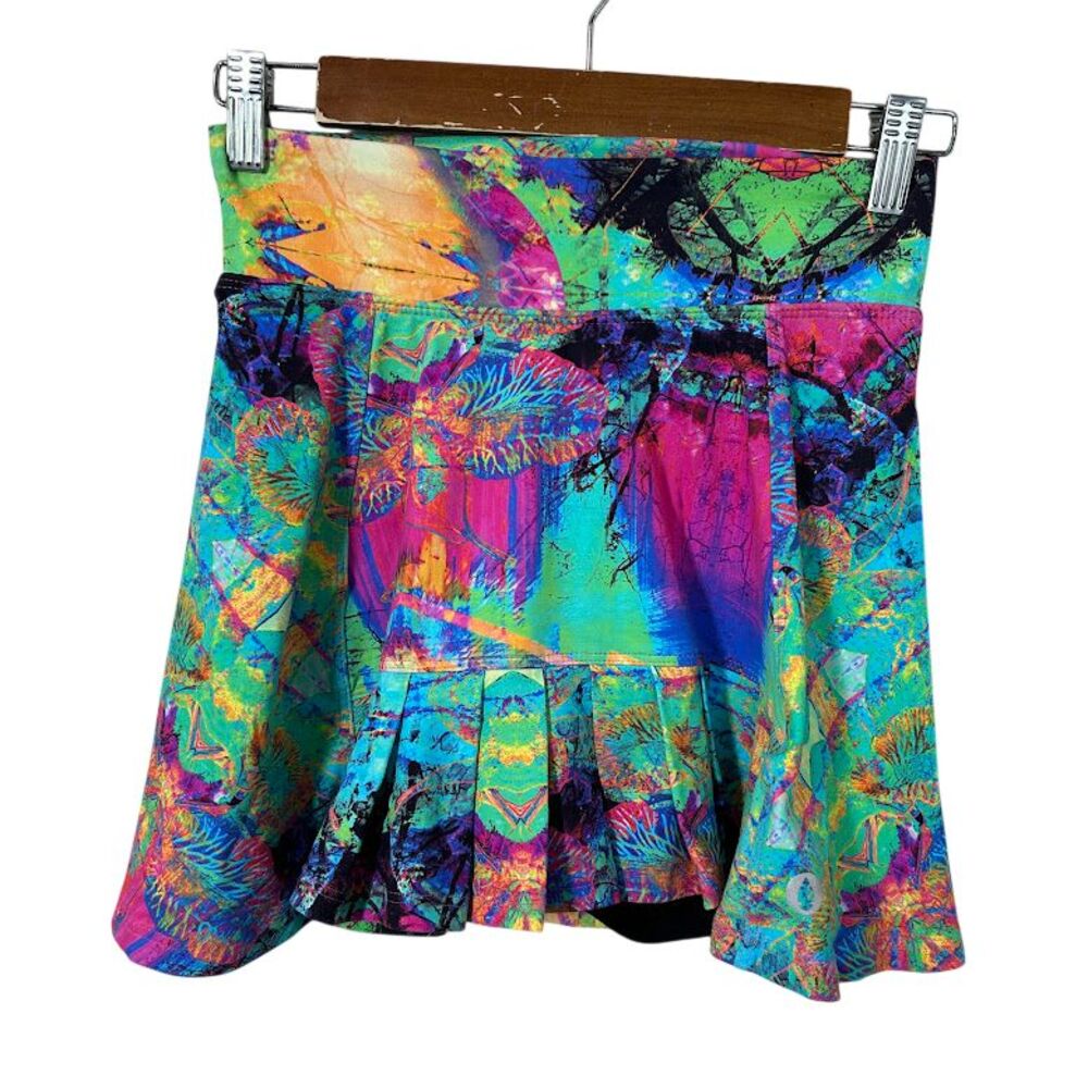 Dona Jo Flirty Skirt Skort Sz 1 Small Pleated Tennis Pickleball Golf Athleisure